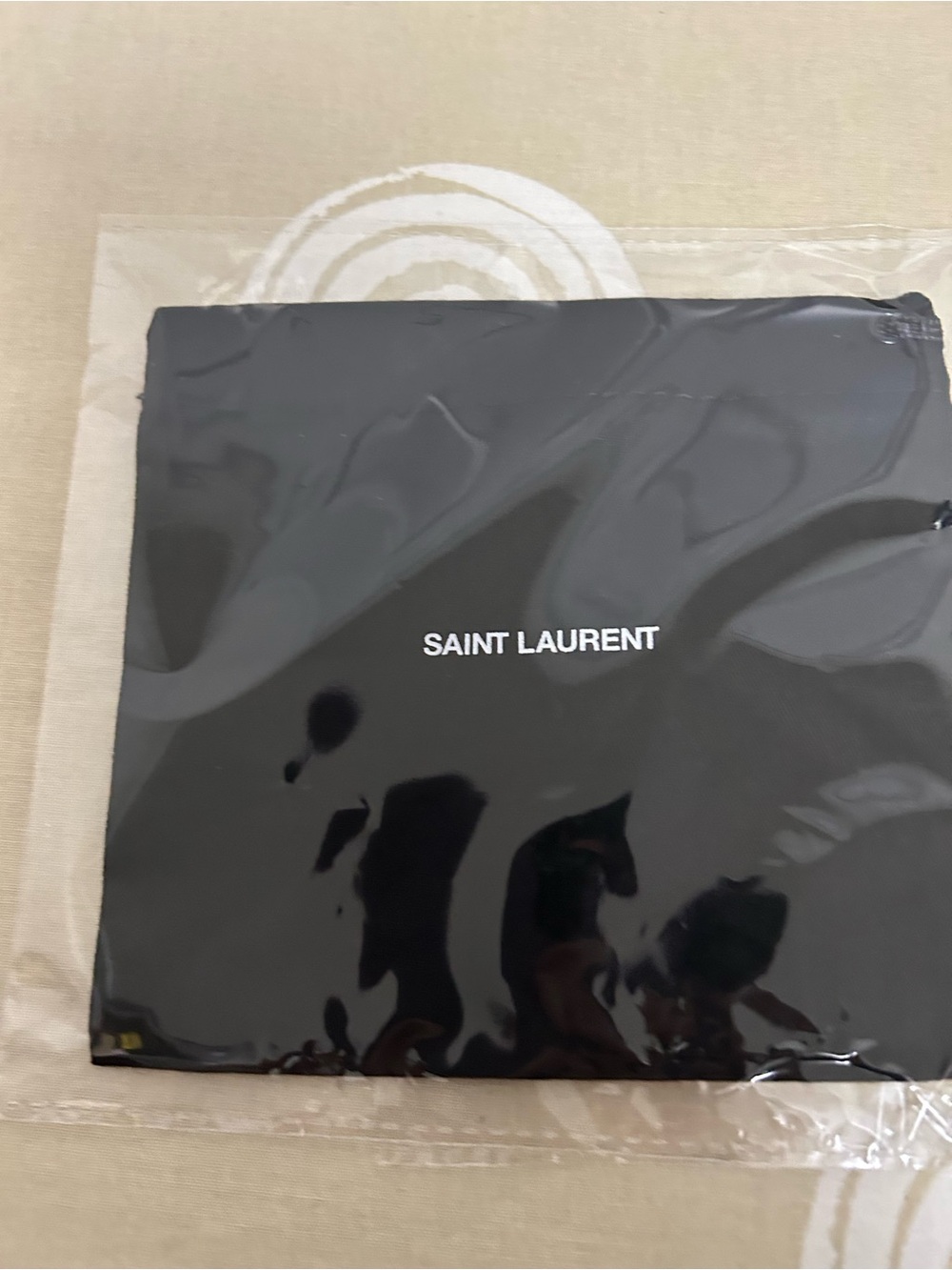 Saint Laurent Black Card Holder Dust Bag